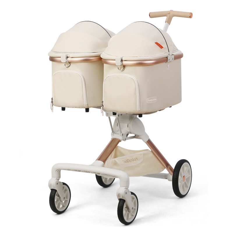 Luxury Bags Cute - Niedlicher faltbarer Katzen-Kinderwagen für 2 Katzen,
