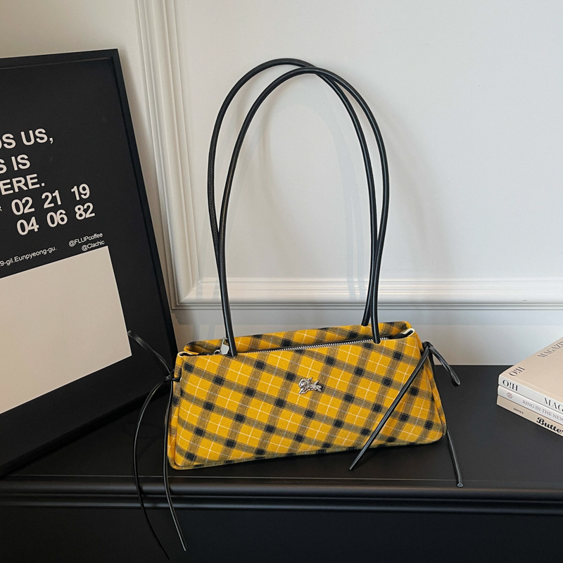 Luxury Bags Affordable - Modische Mikrofaser Gestreifte Karierte Reißverschluss-Handtaschen Erschwingliches