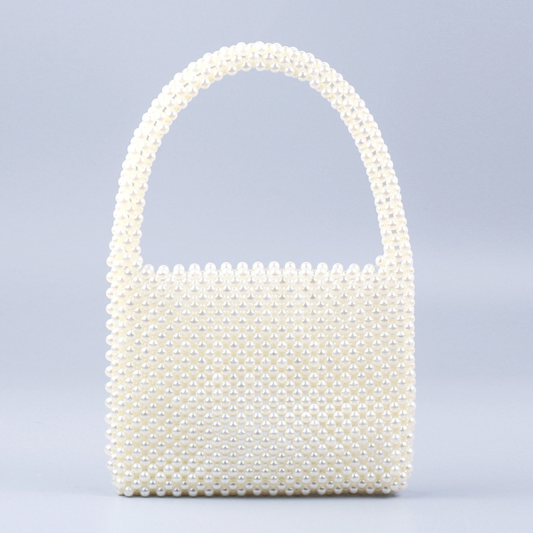 Luxury Bags White - Vintage Perlen Tote Tasche Frauen Designer