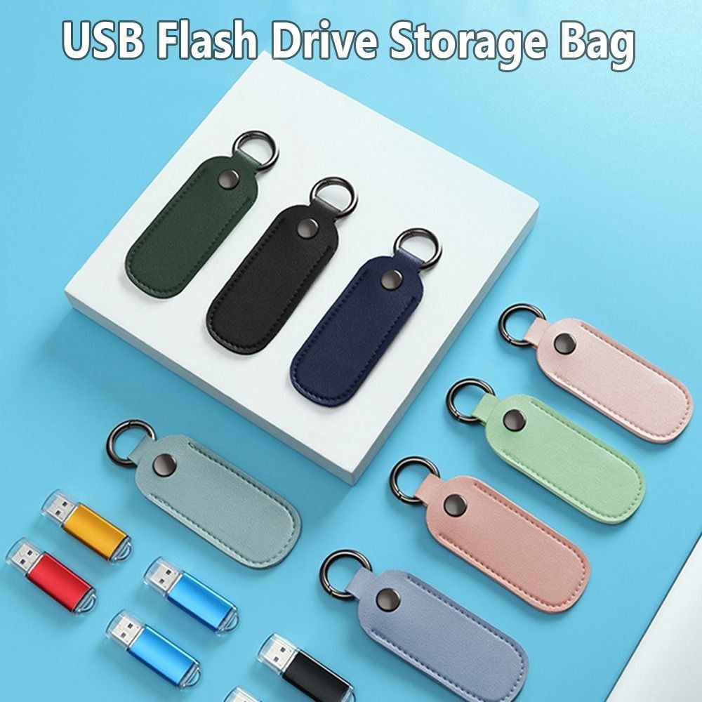 Key Holder Leather Pouch - 8 Farben u Disk Pouch Schlüssel