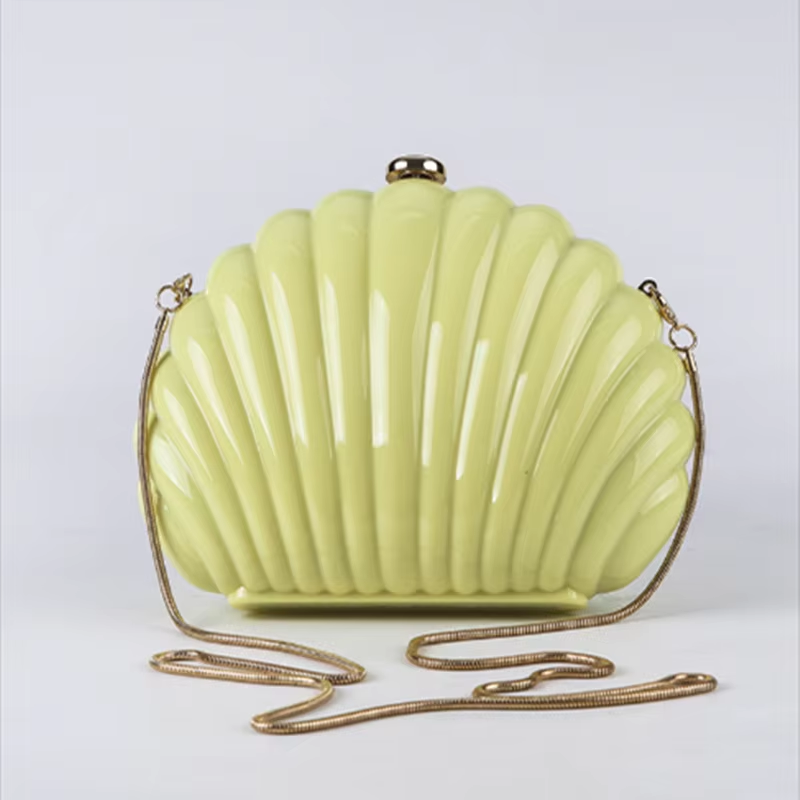 Luxury Bags Cute - Damen Mini-Muscheltasche aus Acryl, Hochwertige Luxus-Designer-Kosmetik-
