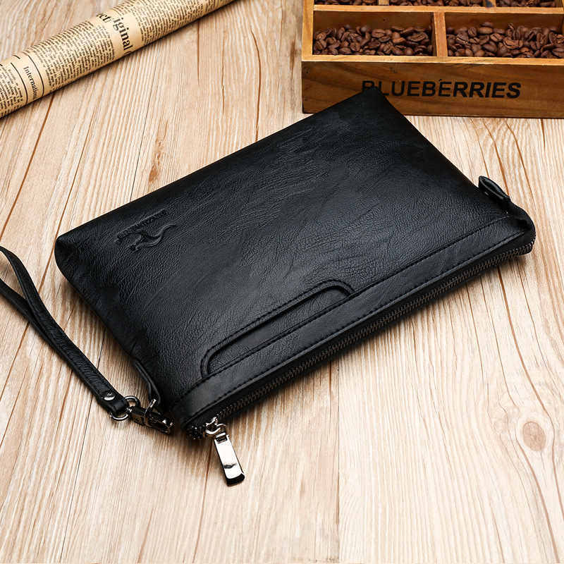 Key Holder Leather Pouch - Markendesign Herren-Umschlagtasche Premium PU-Leder Business Casual