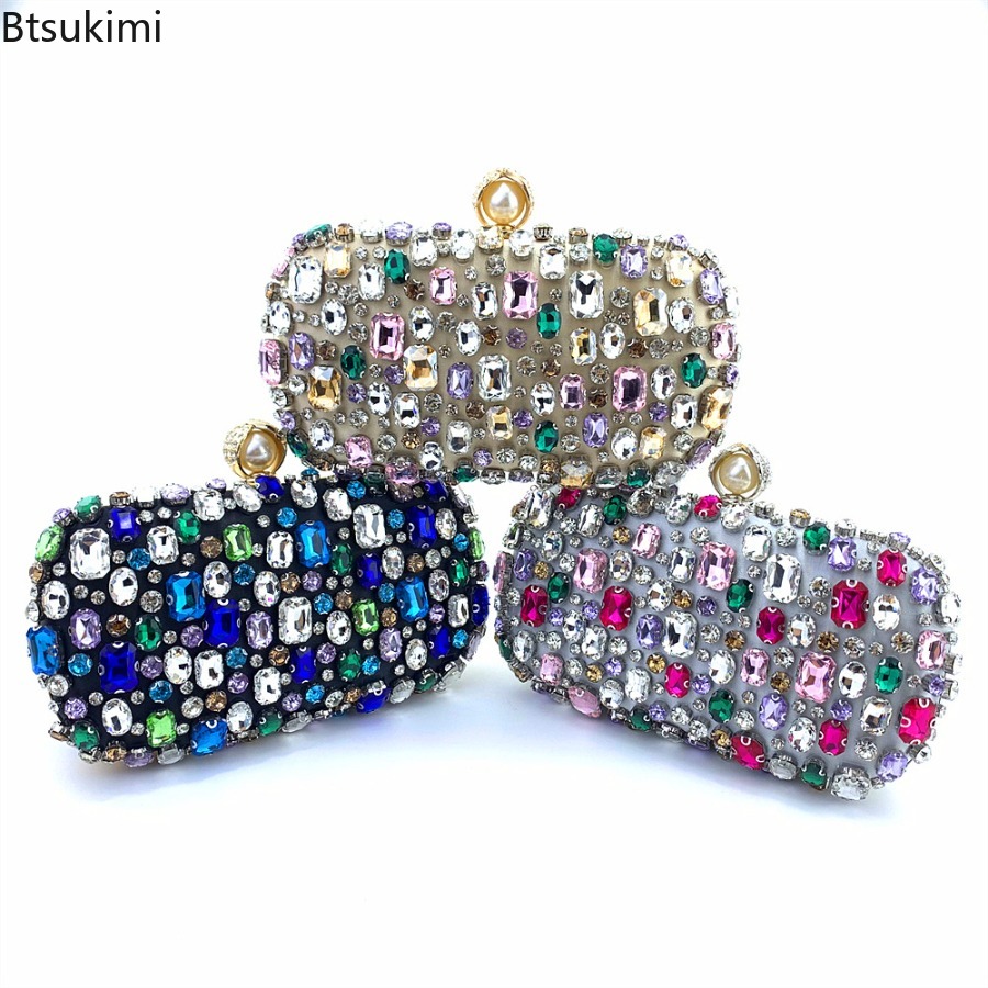 Luxury Bags Classy - Luxuriöse Glitzernde Strass-Abendtaschen für Damen, Party-