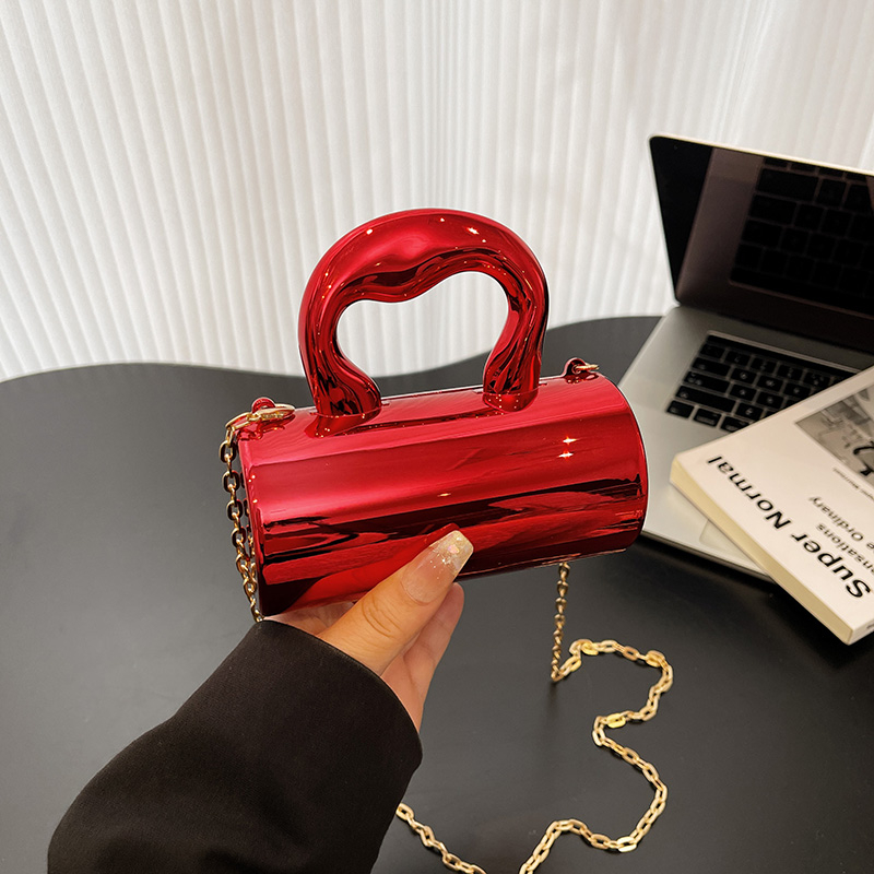 Luxury Bags Affordable - Acryl Einfarbige CHAINS Hasp Umhängetaschen 2026