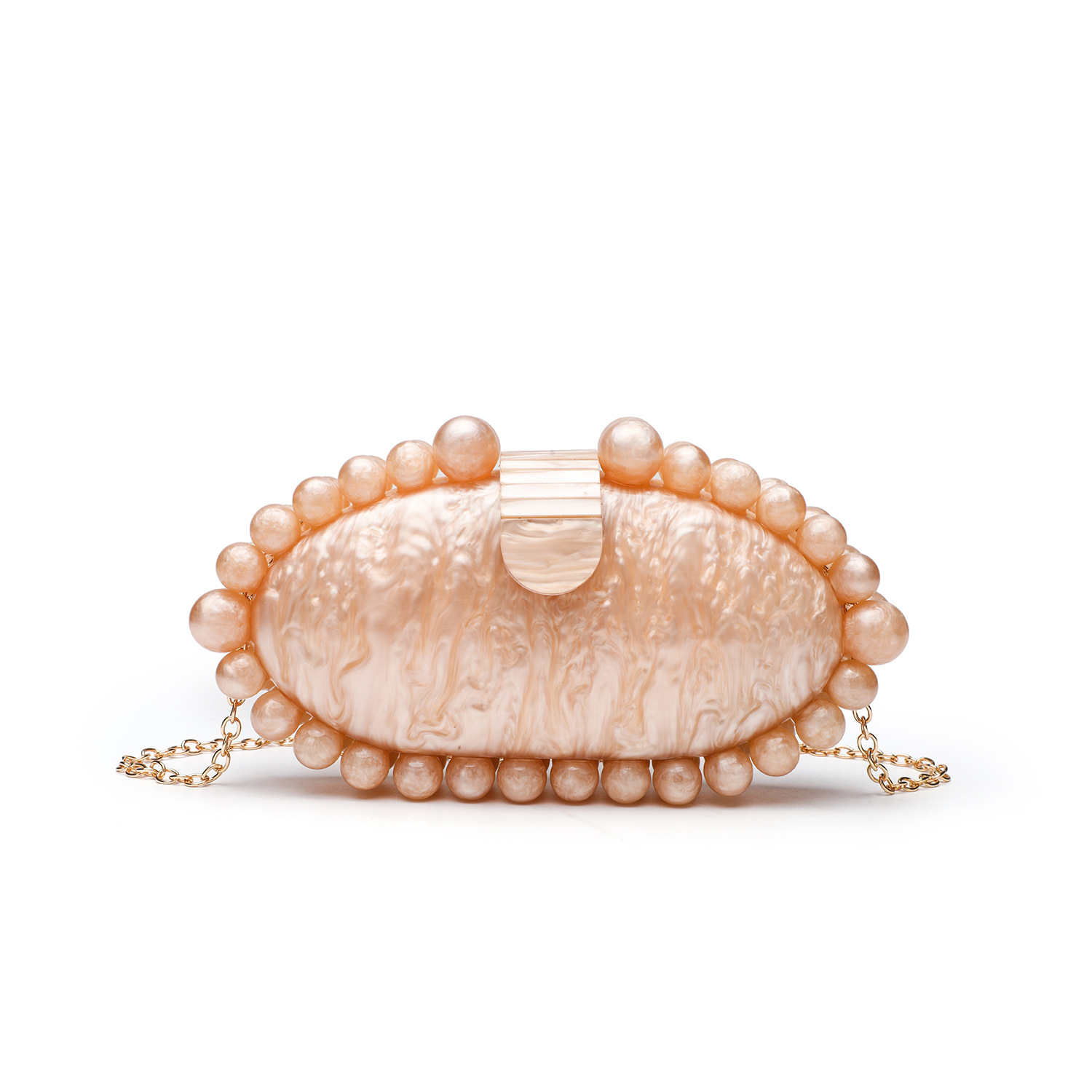 Elegante Marmor-Acryl-Clutch,  – Luxury Bags White Bewertung und Preis