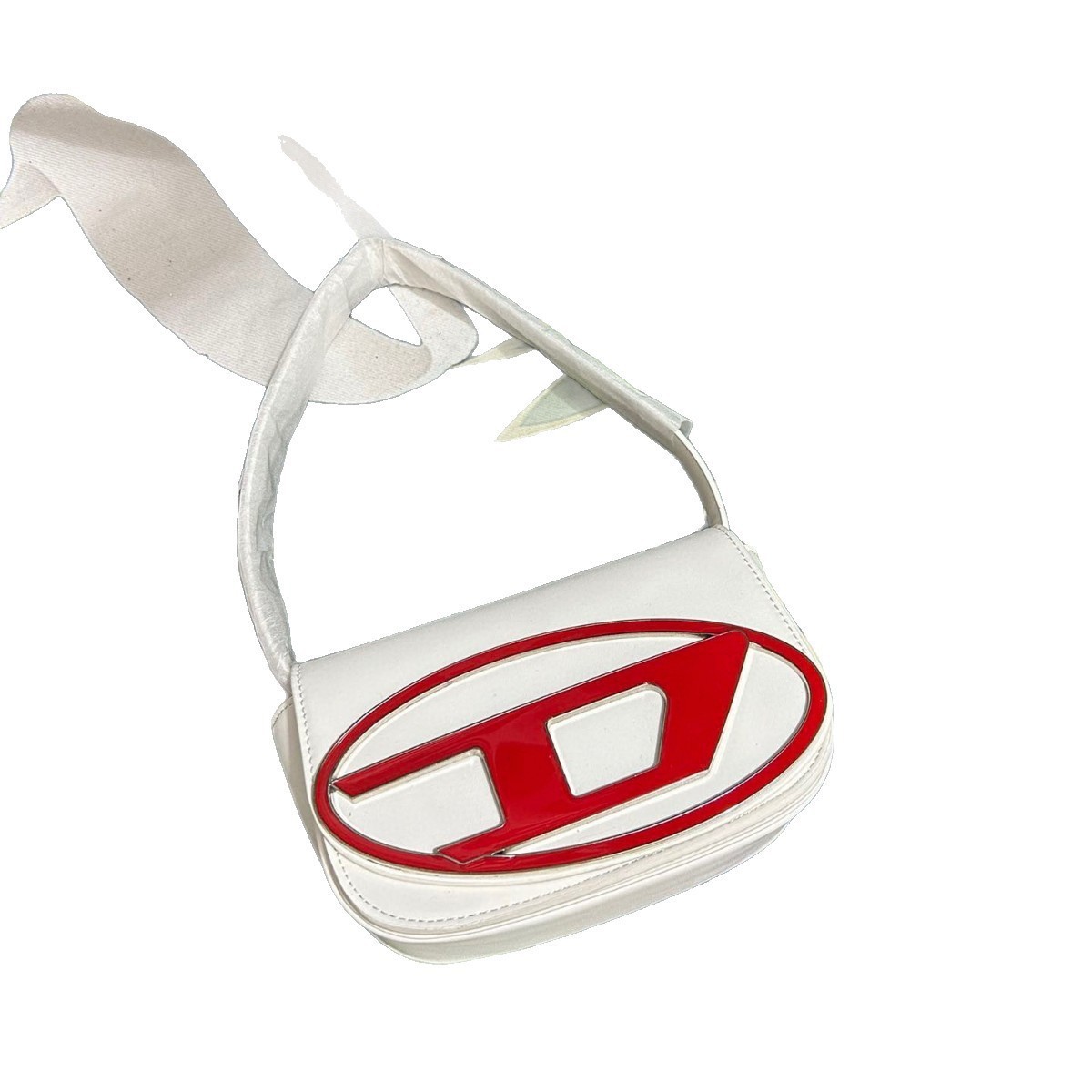 Reinweiße, glatte Leder-Mini-U – Luxury Bags White Bewertung und Preis