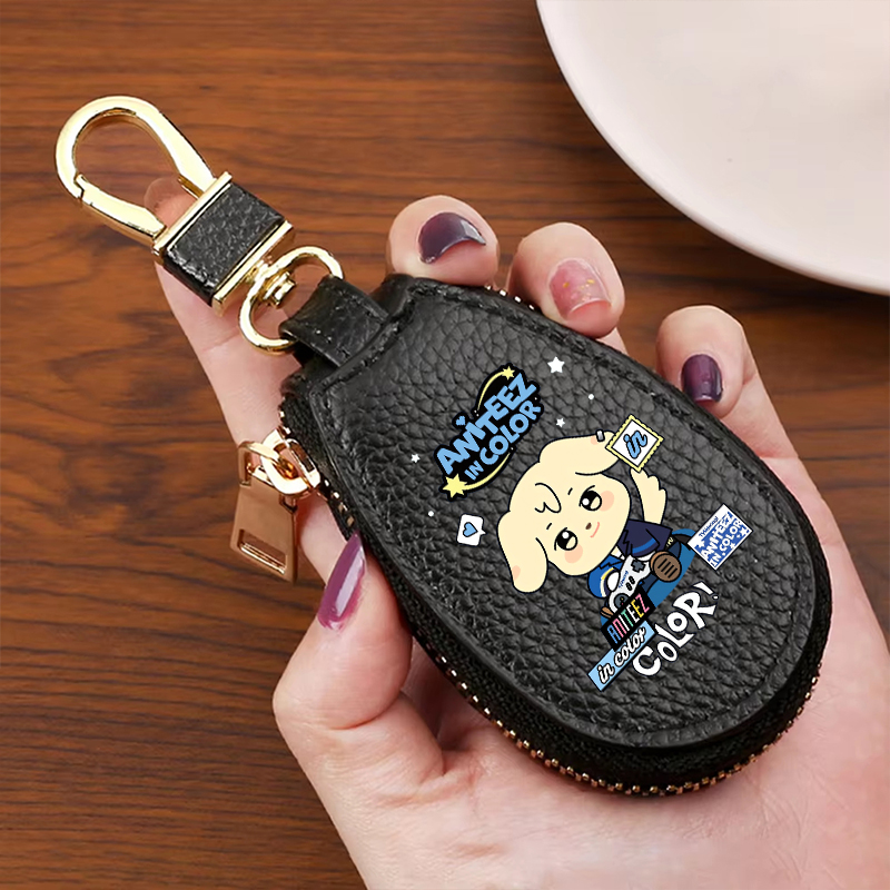 ATEEZ Leder-Reißverschluss-Sch – Key Holder Leather Pouch Bewertung und Preis