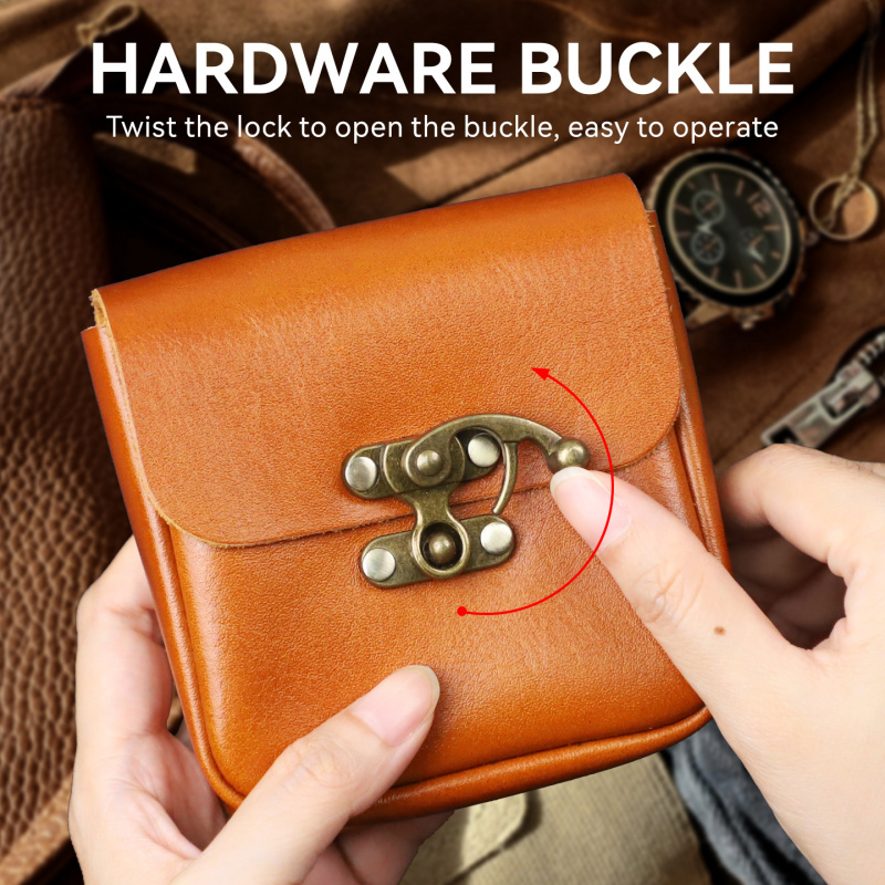 Weiche Rindsleder-Gürteltasche – Key Holder Leather Pouch Bewertung und Preis
