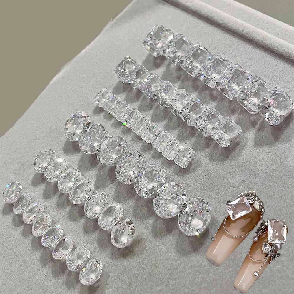 10 Stück weiße Kristall-Zirkon – Luxury Bags White Bewertung und Preis
