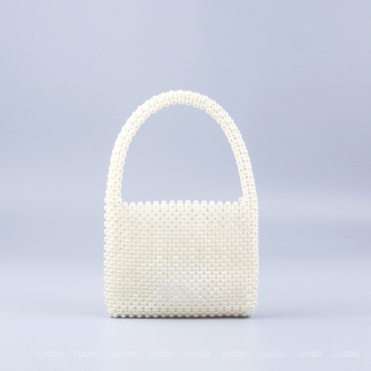 Vintage Perlen Tote Tasche Fra – Luxury Bags White Bewertung und Preis