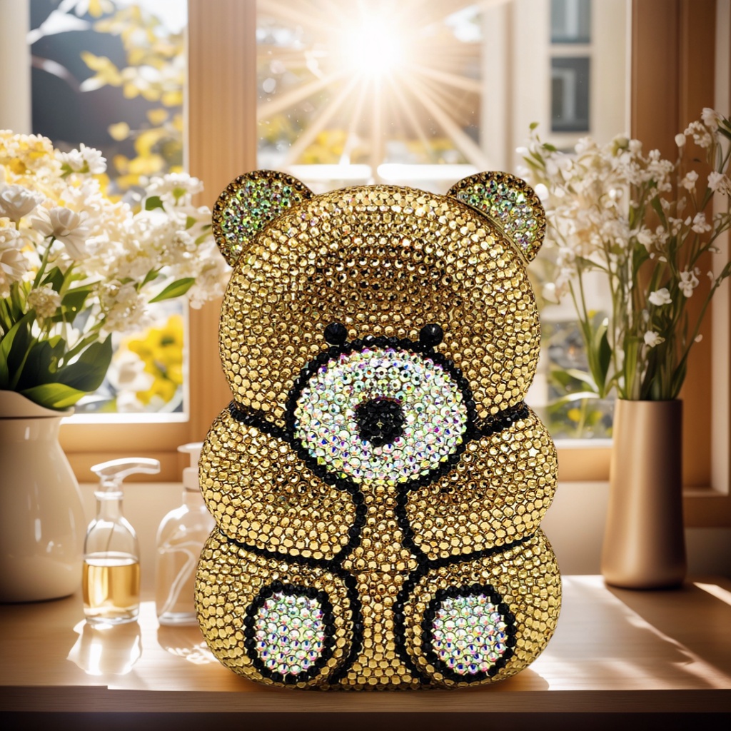 Niedliche Bären-Strass-Abendta – Luxury Bags Cute Bewertung und Preis