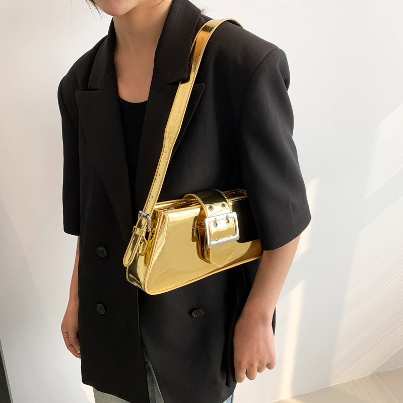 Y2k Gold Schulter tasche für F – Luxury Y2K Bags Bewertung und Preis